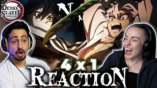 DEMON SLAYER IS BACK And were already crying  Demon Slayer 4x1 REACTION [upl. by Dash]