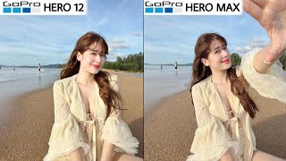 Gopro Hero 12 Black VS Gopro Max  Camera Test amp Comparison [upl. by Merridie]