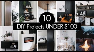 10 DIYS UNDER 100 Affordable Home Improvement Ideas [upl. by Letnoj800]