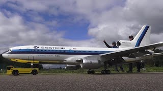 Big Selfbuild RC Airliner Lockheed L1011 Tristar Turbine Model [upl. by Burgener]