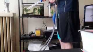 How to siphon a sand substrate fish tank aquarium [upl. by Jankey837]