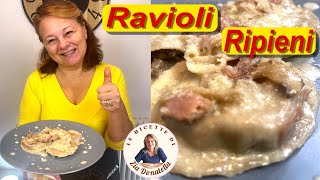 Ravioli ripieni con funghi e salsiccia allacciamoci il grembiule [upl. by Ryle]