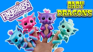 New Fingerlings Baby Dragons  Full Set Reviewed [upl. by Ahsinod]