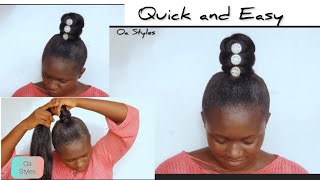 How To Top knot bun Hairstyle [upl. by Ultima]