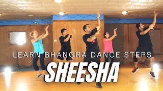 Learn Bhangra Dance Online Tutorial For Beginners  Sheesha Step By Step  Lesson 6 [upl. by Ateekahs]