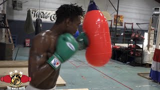 RARE FOOTAGE OF EVANDER HOLYFIELDS SON TRAINING FOR PRO DEBUT [upl. by Nie]