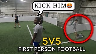 INDOOR SOCCER GETS HEATED  First Person Football  Soccer POV in Sofive [upl. by Ahsilahk]