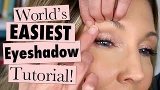 Makeup 101 for MATURE Beginners  Worlds EASIEST Eyeshadow Tutorial [upl. by Leavitt995]