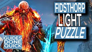 AC Valhalla Dawn Of Ragnarok Fidsthorp Light Puzzle Guide [upl. by Yrrak597]