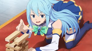 Aqua Ending Moments  KonoSuba VN  Aqua Route [upl. by Xad]