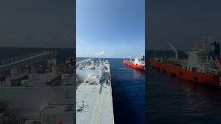 STS aka Ship to ship transfer navigation shipping ship sea sts lpg [upl. by Zimmer964]