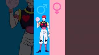 hunter x hunter characters gender swap part  3 shorts edit viral gender swap anime h x h [upl. by Quintus739]