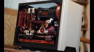 NCASE M1 V3 Watercooled Square Project 1 TimeLapse Build [upl. by Philps]