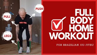 Full Body Home Workout  for Brazilian Jiu Jitsu BEST 9 exercises [upl. by Llevrac]