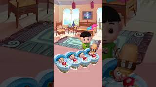 Why do moms give birth to so many children😭 shorts cartoon family comedy [upl. by Ryder]