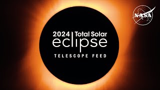 2024 Total Solar Eclipse Through the Eyes of NASA Telescope Feed [upl. by Atin465]