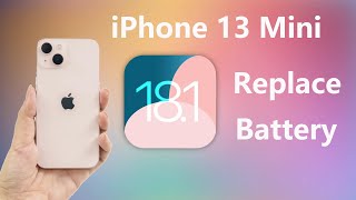 How to replace battery in your iPhone 13 Mini  iOS181 [upl. by Leiad]