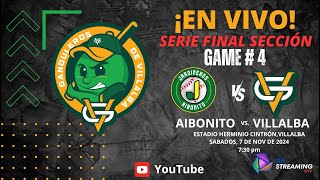 ⚾️ Aibonito vs Villalba  Béisbol Coliceba 2024  2025 Puerto Rico Serie Final Sección Sur Game  4 [upl. by Rhyner]