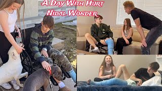 A Day Of Salish Matter With Hurt Nidal Wonder Her Crush 🥰  Salish Matter First Visit After Accident [upl. by Bernj]