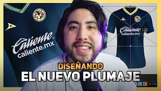 😱 La NUEVA CAMISETA del América 🦅  DISEÑANDO el NUEVO PLUMAJE del Ave [upl. by Anissej]