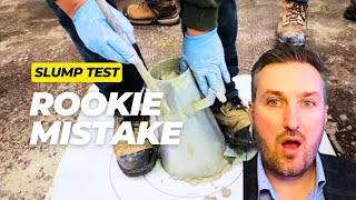 Concrete Slump Test The Rookie Mistake Everyone Makes [upl. by Vihs]