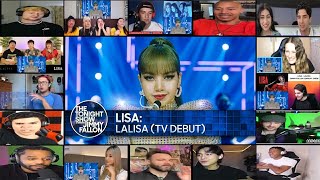 LISA LALISA TV Debut  The Tonight Show Starring Jimmy Fallon reaction mashup [upl. by Seuqramed]