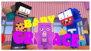 BABY GRIMACE  MINECRAFT ANIMATION [upl. by Beare]