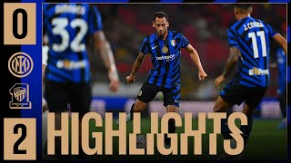 INTER 02 ALITTIHAD  HIGHLIGHTS  AMICHEVOLE 202425 ⚽⚫🔵 [upl. by Ahseyi]