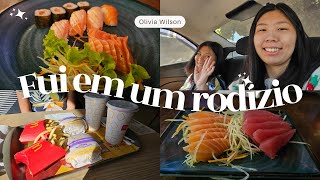 FUI EM UM RODÍZIO DE COMIDA JAPONESA  PASSEIO  VLOGÃO DA LELÊ  Hi Lelê [upl. by Kovacs103]