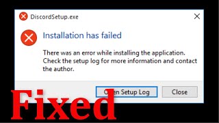 How To Fix Discord Installation Has Failed Error Windows 1087 [upl. by Emanuele]