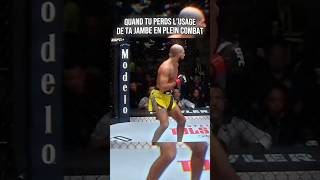 Quand tu perds le contrôle de ta JAMBE en plein combat 😳 ufc mma [upl. by Vincent]