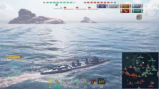 World of Warships  Orage in Mode Shuffle  convoy raiding [upl. by Naujtna]