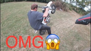 I can’t believe this happened to my dad dirtbikefails dirtbike [upl. by Fineman21]