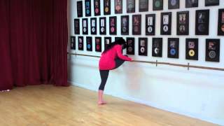 Video Figure 4 Stretch at the Barre [upl. by Hoy350]