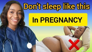 Best sleeping position during pregnancy [upl. by Mllly]