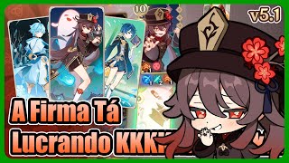 Hutao dá ARREPIOS no TCG do Genshin  Gameplay v51 SC Chamado Sagrado TCG [upl. by Alyakam444]