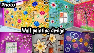 Best wall painting designArt design beautiful bedroom wall painting design home colour [upl. by Estele]