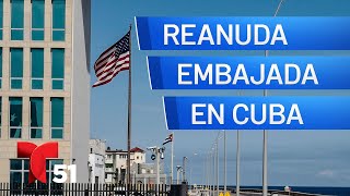 Embajada de Estados Unidos en Cuba reanuda servicios consulares [upl. by Jolynn]