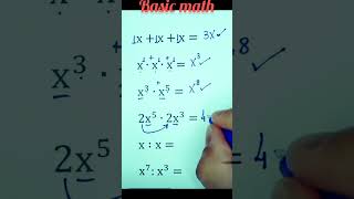 algebra  basicmath algebrabasics maths mathematics mathstricks mathconcepts [upl. by Ennaed]