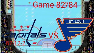 NHL 94 Rewind  Capitals  Blues G8284 [upl. by Dahsraf323]