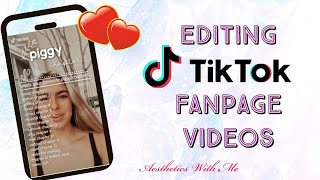 HOW TO MAKE A THEME FOR TIKTOK FANPAGE  Aesthetics With Me tiktok tiktokvideo fanpage [upl. by Gamali]