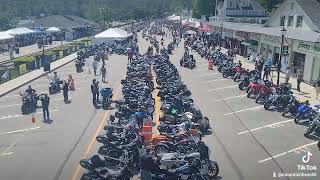 Laconia bike week 9am in the morning 100th anniversary such a great day [upl. by Currie]