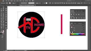 HD tv home letter logo design tutorial [upl. by Aivatnwahs898]