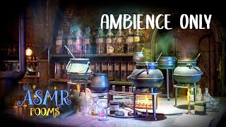 Harry Potter Inspired Ambience  Potions Classroom 4K REMAKE  1 hour 3D Soundscape  No Talking [upl. by Woodring]