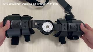 How to Use the Adjustable ROM Post Op Elbow Brace [upl. by Redman]