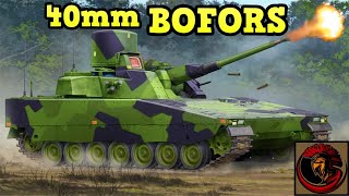 40mm Bofors Cannon 💥  CV9040 FIREPOWER [upl. by Wolenik]