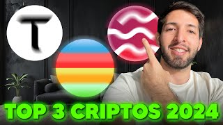 TOP 3 CRIPTOMONEDAS 2024 Futuros Millonarios [upl. by Eiramesor34]