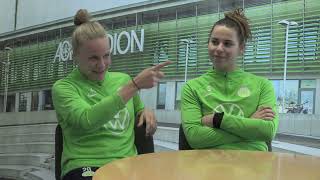 Lena Oberdorf und PiaSophie Wolter empfangen die IGSGifhorner SportXperten [upl. by Bernetta]