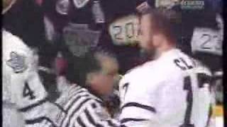 Wendel Clark vs Marty McSorely [upl. by Eiralc]