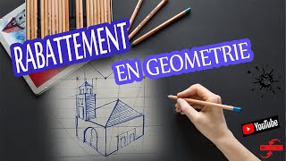 comment faire un rabattementgeometrique [upl. by Dnilasor501]